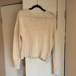 J. Crew Cream Marled Crewneck Sweater